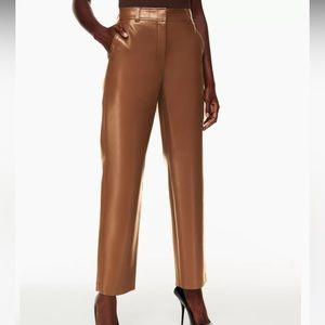 Aritzia Babaton Command Pant in Cognac